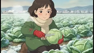 The White Cat and the Harvest in the Snow/ Ghibli Studio