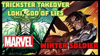 Marvel Champions LCG Trickster Takeover Loki, God of Lies vs. Winter Soldier