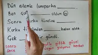 Türkçe boşluk doldurma/soru çözümü#Türkçe öğreniyorum #easyturkish#turkishforbeginners #learnturkish