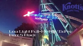 Xcelerator Night On-ride Low Light Full-HD POV Accelerator/Hydraulic coaster Knott's Berry Farm 2019