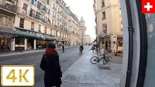 Rue des Eaux-Vives in Geneva, Switzerland  | Spring 2021【4K】Canton de Gen&egrave;ve, Suisse