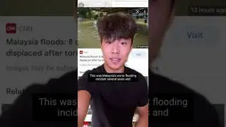 The Current Flooding Situation In Malaysia #shorts
