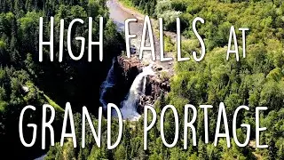 Grand Portage State Park High Falls Minnesota Canada Border DJI Mavic 2 Pro Drone 4k Bing Err