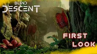 This New Multiplayer Survival Crafting Building Game is VERY Promising \\ Blind Descent Part 1