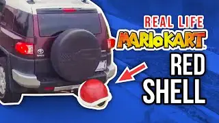REAL LIFE Mario Kart Red Shell Spinning Trailer Hitch