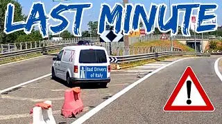 BAD DRIVERS OF ITALY dashcam compilation 11.7 - LAST MINUTE