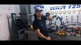 Colheitadeira TC 59 Comando Hidráulico Troca de Reparos e Teste