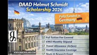 DAAD Helmut Schmidt Scholarship 2026 | Fully Funded Master’s in Germany [DETAILED VIDEO]
