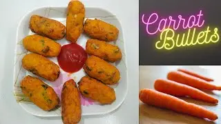 Carrot Bullets | Quick Snacks Recipes | Carrot Recipes | Carrot Fritters | Healthy Snacks Recipes