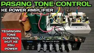 Cara memasang tone control ke power amplifier SOCL 504    SOCL 506