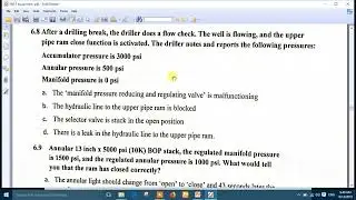 6. IWCF equipment , BOP control system questions