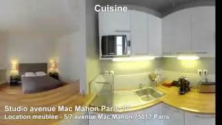 Studio avenue Mac Mahon Paris 17