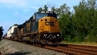 CSX 8735 East at Suman Hill, IN 9/25/16