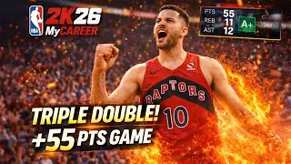 Они не смогли меня остановить&hellip; Тройной дабл 55 очков! | NBA 2K26 MyCAREER