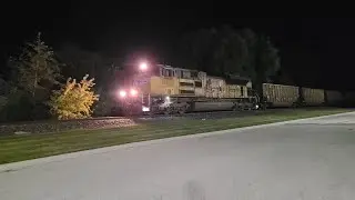 UP 8420 and 7022 on Edgewater Coal Empties 10-13-2025