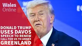 Donald Trump uses Davos speech to renew call for US to annex Greenland