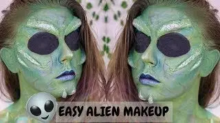 EASY ALIEN SFX MAKEUP TUTORIAL|| Katie Sayer