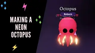 Made a NEON OCTOPUS! in Adopt Me on Roblox!