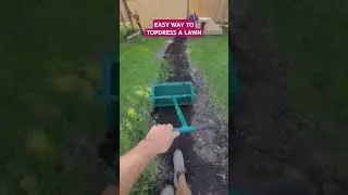 Easy way to top dress a lawn, this is a peat moss / compost roller #tools #yardwork #lawncare #diy