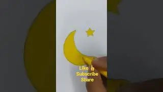 How to draw #moon and #stars  #drawing #shorts