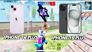 IPHONE 15 PLUS BGMI TDM TEST🔥 | IPHONE 15 PLUS VS IPHONE 14 PLUS 🙀 | IOS 60FPS VS 60FPS | BGMI 😡