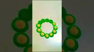 Small flower rangoli design#rangoli #easyrangoli#hry #viralvideo#muggulu kolamrangoli #art#dailyrang