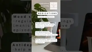 Medications reduce symptoms (eg. Mood stabilizers, Antidepressants & Anti-anxiety medications) #ctto
