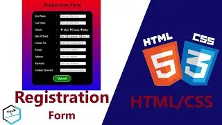 How to Create Registration Form  In Html and CSS Step by Step with Full Source Code