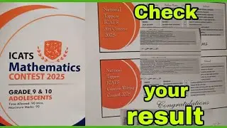 Icats maths contest result || SAFR Study 