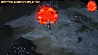 Path of Exile - Survivor's Respite Portal Effect