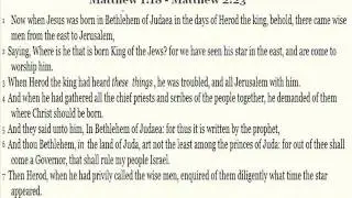 KJV Bible Reading - Matthew Birth of Jesus Christ