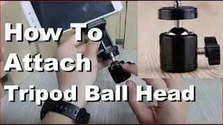 How to Attach Tripod Ball Head to Phone Holder or Ring Light