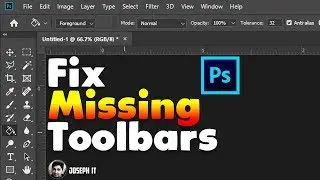 Отсутствует панель инструментов Photoshop | Сброс инструментов и рабочего пространства в Photoshop