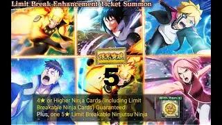Открытие витрины limit break enhancement ticket summon|Naruto x Boruto ninja voltage