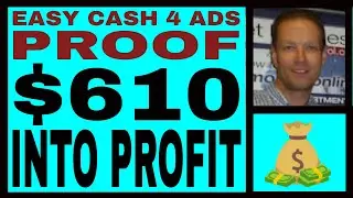 Easy Cash 4 Ads Review - $610 Into PROFIT - $ INCOME PROOF - NO MONTHLY Membership COSTS!!!