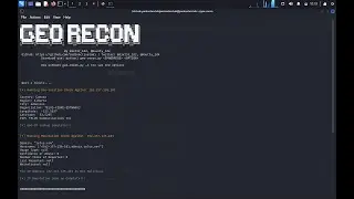 GeoRecon: Powerful OSINT CLI Tool for Fast IP Reputation & Geo Location Lookup