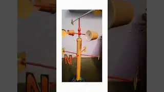 Wind vane project for school #science and# art exhibition #anemometer#