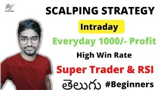 Intraday Scalping Trading Strategy in Telugu | Trading in 3 Minutes | Best Scalping Strategy