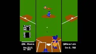 RBI Baseball (NES): Houston Astros Vs. Minnesota Twins (True Perfect Game) 27 Strikeouts!!! Nintendo