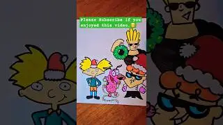 Drawing Christmas Cartoon Character's #artwork #shortsart