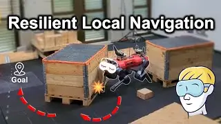 Resilient Legged Local Navigation: Learning to Traverse with Compromised Perception End-to-End