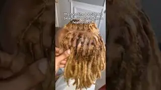 The consequences of bleaching your locs! 😭 #locs #locjourney #shorts #naturalhair #bleach #summer