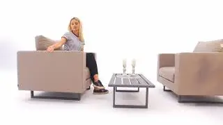 Outdoor Lounge Bora sandbraun wetterfest
