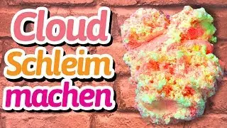 Cloud Slime deutsch selber machen SUPER FLUFFY SCHLEIM ☁️