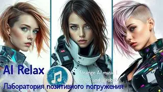 Лаборатория позитивного погружения. AI Relax. Киберсон № 49 Strange AI music | A girl and a robot