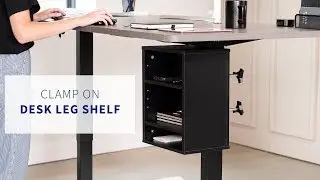 DESK-SHELF3CL Clamp-on Shelving Unit for Desk by VIVO