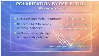 Polarization of Light | Class 12 Physics NIOS | Complete Concept + Laws + Applications