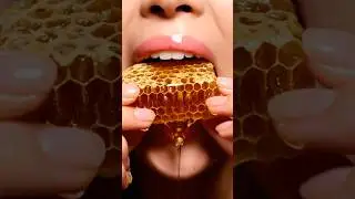 Honeycomb Eating ASMR 🍯 | Real Crunch & Dripping Sounds #relaxingasmr #relaxingsounds #asmr