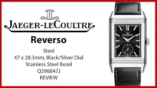 ▶Jaeger-LeCoultre Reverso Tribute Duoface Steel Black & Silvered Grey Dial Q398847J - REVIEW