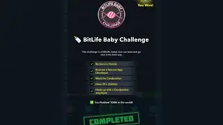 Как пройти Bitlife Baby Challenge